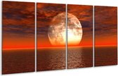 Peinture sur verre Sunset | Rouge, jaune, blanc | 160x80cm 4 Liège | Tirage photo sur verre |  F000339