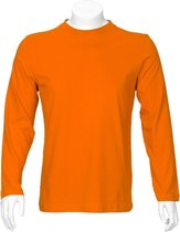 T'RIFFIC® EGO T-shirt Lange mouw Single jersey 100% katoen Oranje size XS