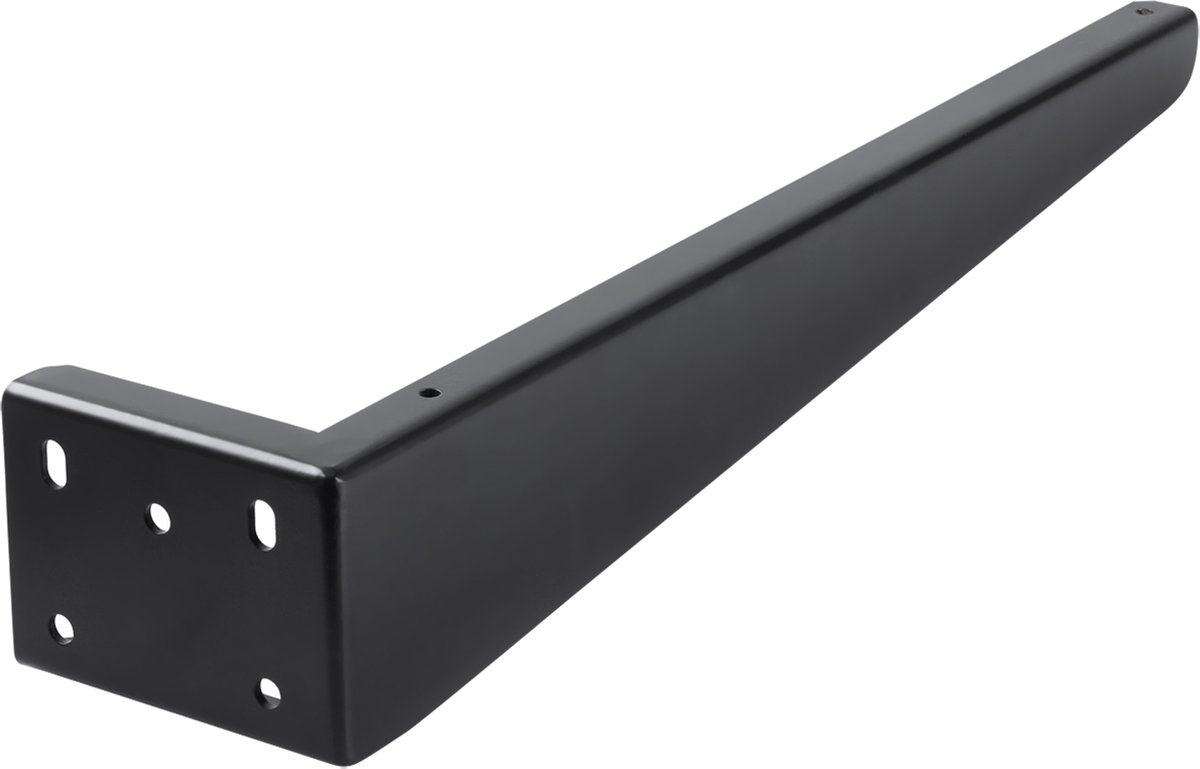 Differnz ophangbeugel - voor wastafel - powder coated steel - 2.5 x 44 x 7.5 cm - zwart