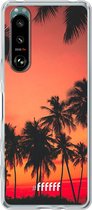 6F hoesje - geschikt voor Sony Xperia 5 III -  Transparant TPU Case - Coconut Nightfall #ffffff