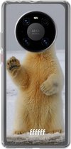 6F hoesje - geschikt voor Huawei P40 Pro -  Transparant TPU Case - Polar Bear #ffffff