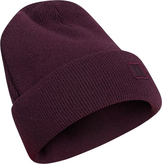 LEAF Rib Beanie Codovan - 100% Organische Wol - Paars - One Size - Unisex - Muts (Sport)