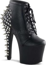 Pleaser Plateau Laarzen, Paaldans schoenen -41 Shoes- FEARLESS-700-28 Paaldans schoenen Zwart