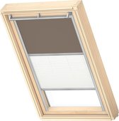 VELUX Origineel Verduisterend Rolgordijn Plus Plissé (DFD), Zilveren Kozijn, M04, 304, 1, Warm Grey