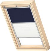 VELUX Origineel Verduisterend Rolgordijn Plus Plissé (DFD), Zilveren Kozijn, MK04, Donkerblauw