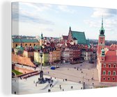 Varsovie centre historique de toile 60x40 cm - impression photo sur toile peinture Décoration murale salon / chambre à coucher) / Villes Peintures Toile