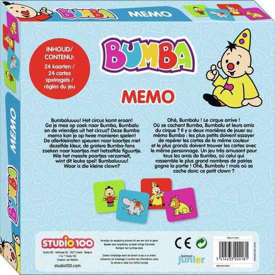Bumba kaartspel - memo - met 24 kaartjes | Games | bol.com