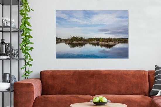 Mer du Nord à Noordwegen 140x90 cm - Tirage photo sur toile (Décoration murale salon / chambre) / Mer et plage