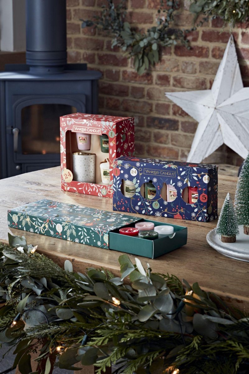 Yankee candle countdown to christmas geurkaars giftset 3 votives