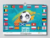 Astuce cadeau ! Calendrier Euro 2020 / 2021| 20-21 Euro| calendrier 35x24cm | Calendrier des championnats d'Europe | Comprend l'horaire