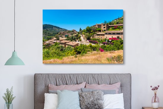 Peintures sur Toile - Village à Majorque - 150x100 cm - Décoration murale