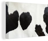 Canvas Schilderij Dierenprint - Koeien - Vacht - 30x20 cm - Wanddecoratie