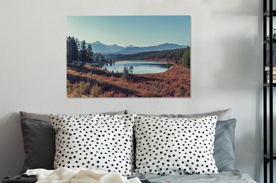 Groot lac de Russie 90x60 cm - Tirage photo sur toile (Décoration murale salon / chambre)