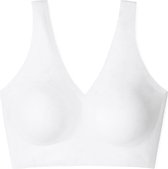 SCHIESSER Invisible Soft dames bralette - met uitneembare cups - wit - Maat: 36