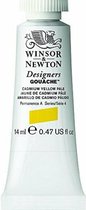 Winsor & Newton Designers plakkaatverf tube 14 ml cadmium geel bleek