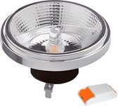 Led spot ar111 | 12w | dim2warm | zwart