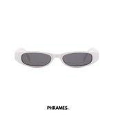 PHRAMES® - Selene Cotton White – Zonnebril – Gepolariseerd – Dames - UV400 - Compleet met beschermhoes en lensdoekje