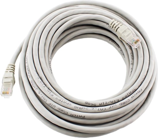 Voorverkoop God Ver weg Internetkabel 30 meter - CAT6 UTP ethernet kabel - Snagless RJ45 | Qnected®  | bol.com