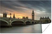 Affiche Vue du célèbre Big Ben à Londres 180x120 cm - Tirage photo sur Poster (décoration murale salon / chambre) XXL / Groot format!