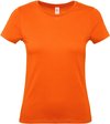 T-shirts orange à col rond pour femme - chemise basique - coton - King's Day / Netherlands supporter XS (34)