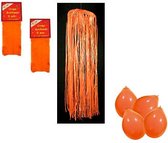 Oranje brandvertragende versiering