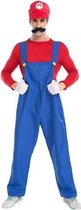 Halloween kostuum mannelijke SuperMario Mario en Luigi Brothers loodgieters overall Stage Performance Cospaly kleding, maat: M, buste: 100 cm, kleding lang: 58 cm, lange broek: 105