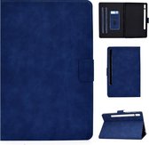 Voor Samsung Galaxy Tab S7 11.0 T870 Koeienhuid Textuur Horizontale Flip Leren Case met Houder & Kaartsleuven & Sleep / Wake-up (Blauw)