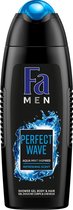 Fa Men Douchegel en Shampoo Perfect Wave - 6x 250 ml - Voordeelverpakkig