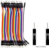 OTRONIC® Dupont Jumper kabels 40 stuks (Male-Male) 10cm | Arduino | Breadboard | ESP32 | ESP8266