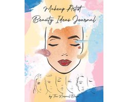 Makeup Artist Beauty Ideas Journal Book (Female & Male Faces)