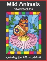 Wild Animal Stained Glass Coloring Book For Adult