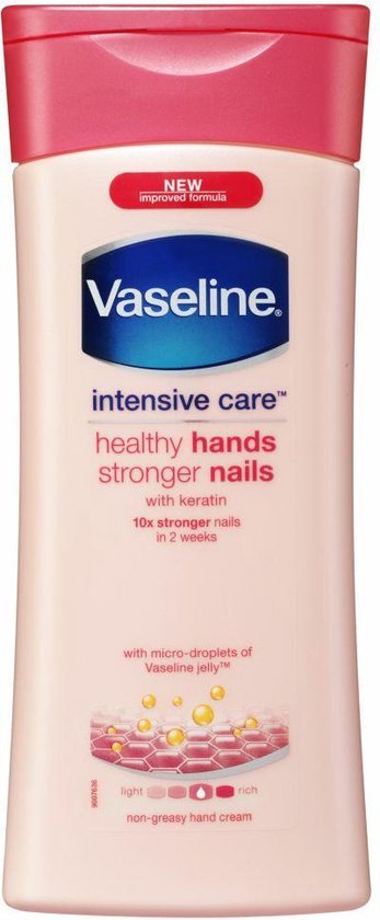 Vaseline Handcreme – Healthy hands & stronger nails - Flacon 200 ml
