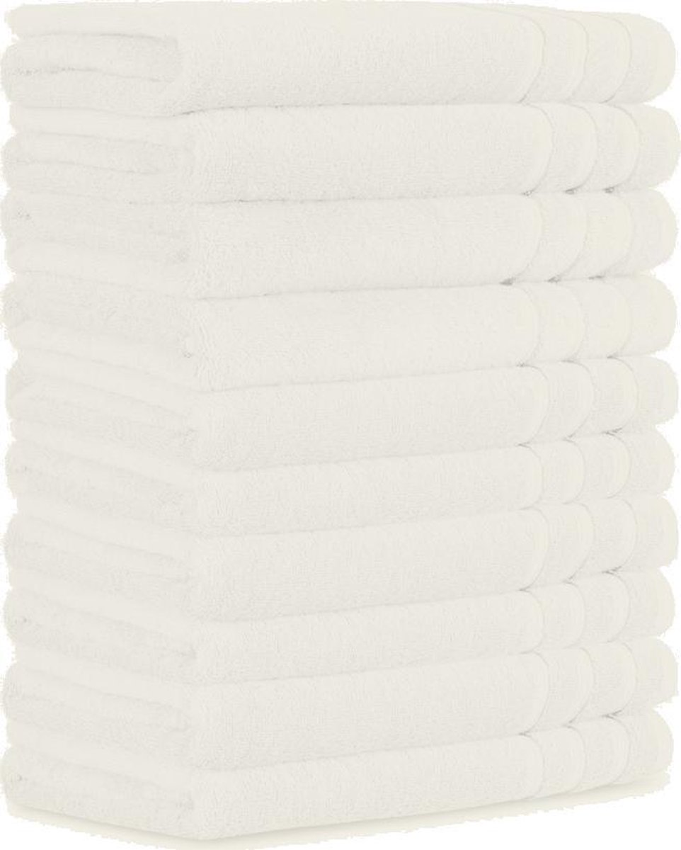 Intimo 10 pack Handdoek - Handdoek - 50 x 100 - Creme