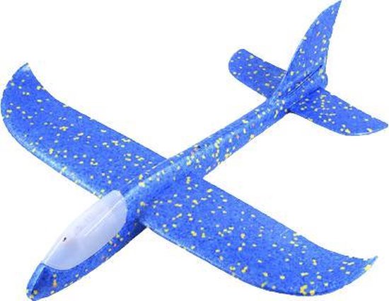 Planeur jetable bleu XXL, EXTRA LARGE, avion jouet