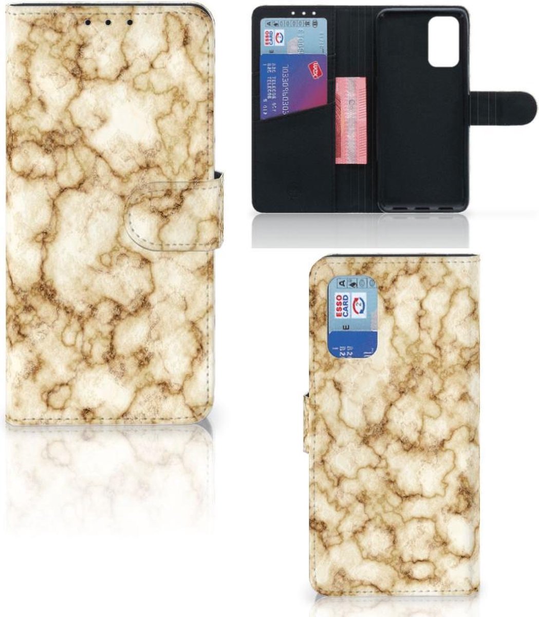 Samsung Galaxy A32 4G Bookcase Marmer Goud