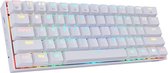 Redragon Draconic White K530 RGB - 60% Clavier Gaming blanc - Clavier bluetooth sans fil - Connexion USB-C en option - Clavier mécanique - Interrupteurs marron