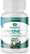 Natusport Cafeïne plus (met o.a Ketone, L-carnitine & Taurine)  60 capsules  (250mg cafeïne) NZVT getest