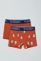 Woody boxer jongen - cavia - roest - duopack - 211-1-CLD-Z/083 - maat 92