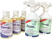 5-pack Tre-san & Con-ex - biologische - anti huisstofmijt huismijt  spray - + wasmiddel additief