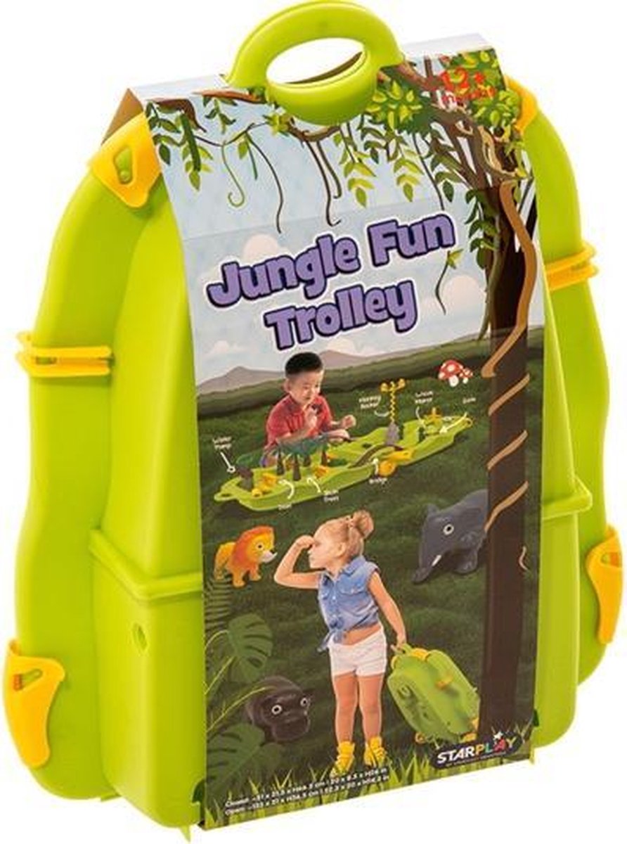 Jungle Trolley - Groen - Kinderen - Waterpret - Inklapbaar - Trolley -... | bol.com