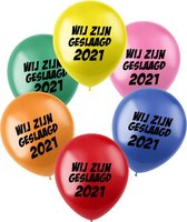 Ballonnen - Wij zijn geslaagd 2021 assorti (6 stuks)