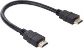 HDMI kabel 0.15M (kort) - HDMI 1.3 versie - High Speed 4K - HDMI Male naar HDMI Male kabel - Zwart