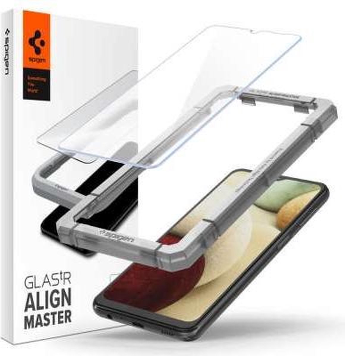Geschikt voor Spigen Galaxy A12 / A32 5G - tR AlignMaster Met Montage Frame - 2 Stuks