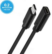 YONO USB-C 3.1 Verlengkabel – USB Type C Kabel – 4K 60Hz Snelheid – Verloopkabel - 0.2 Meter