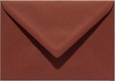 40x luxe wenskaartenveloppen C6 114x162mm - 11.4x16.2 cm - 105 grams Chocolade bruin