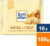 Ritter Sport - Wit + Crisp - 10x 100g