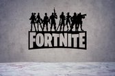 Muursticker Fortnite | 74x100 cm | Zwart | Kinderkamer | Tienerkamer | Gamekamer | Playstation | Zwart | Stickertoko.nl