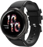 Strap-it Smartwatch bandje siliconen - geschikt voor Garmin Venu 2 / Garmin Vivoactive 4 - zwart