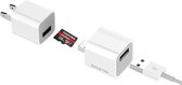 DrPhone Cube - Automatische Backup tot 2TB - Geschikt voor iOS Smartphones/Tablets - Micro SD + App - voor Foto's / Video's