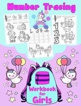 Number Tracing: Workbook for Girls